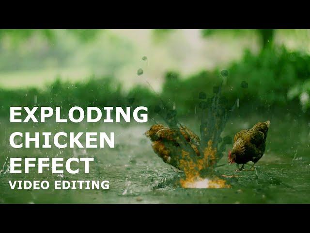 Exploding Chickens Green Screen Effect With Blender