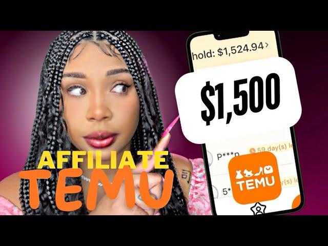 This Affiliate Program Makes Me $1,500 A Month TEMU AFFILIATE PROGRAM