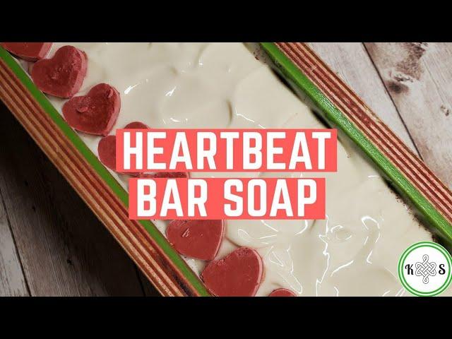 Sculpted Layers Cold Process Soap - Heartbeat Bar Soap - Making and Cutting Cold Process Bar Soap