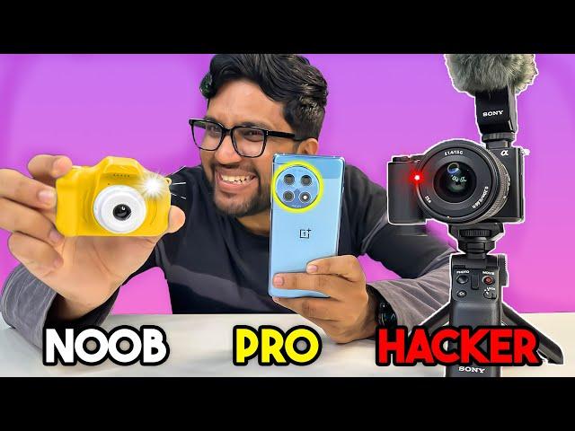 COMPARING NOOB VS PRO VS HACKER CAMERA AT DIFFERENT PRICES