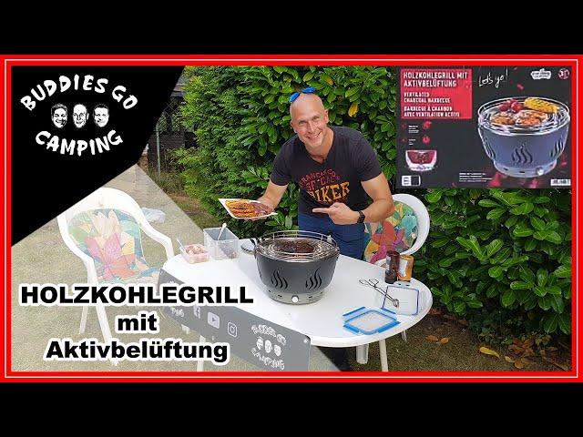 Grillmeister ( Lidl )  - Holzkohlegrill mit Aktivbelüftung - Test und Fazit | Camping Gadget