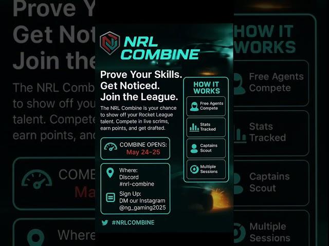 Official 1st NRL Combine  #rocketleague #rlchamp #rl #memes #gaming #nba2k23 #freefire #fortnite
