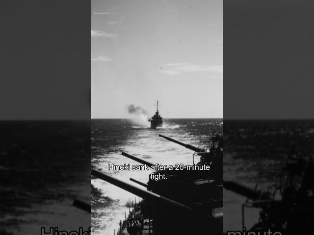 Last Moments of the Japanese Destroyer Hinoki