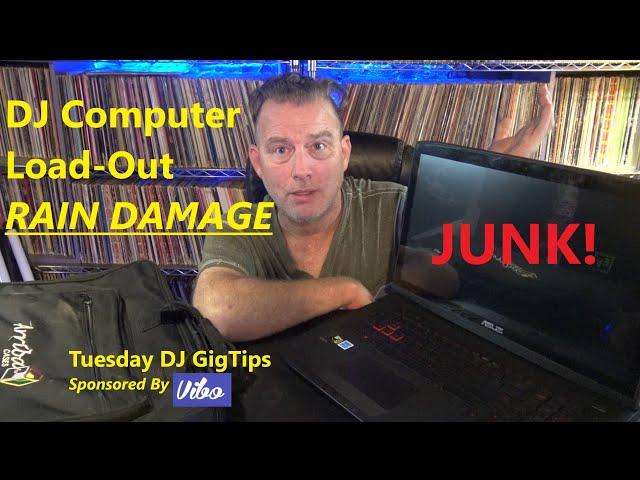 My DJ Computer Got RAIN DAMAGE During Load-Out!  I Should Have Done This - Tuesday DJ Gig Tips #3