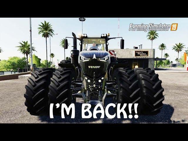 I'M FINALLY BACK WITH MORE VIDEOS in Farming Simulator 2019 | NEW MOD REVIEW | PC | PS4 | Xbox ONe