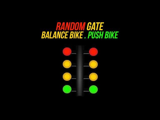 Random Gate Balance Bike Push Bike BMX - PushBike BalanceBike 10 Minutes