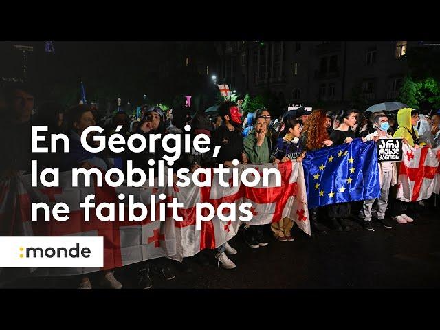 En Géorgie, la mobilisation ne faiblit pas