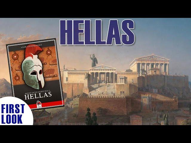 Hellas First Look | Solo & 2-Player Ancient Greece Boardgame | History of the Ancient Seas I