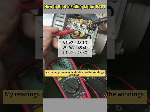 Troubleshooting 3 Phase Motor with 3 Simple Multimeter Tests #howto #3phasemotor #troubleshooting