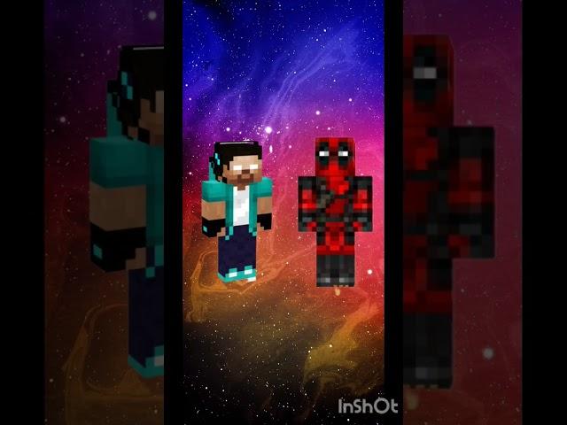 herobrine vs Deadpool #minecraft
