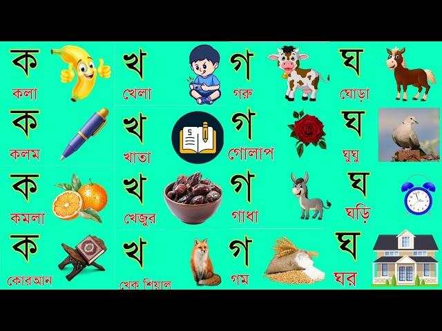 Bengali Letters Pronunciation । বাংলা ব্যঞ্জনবর্ণ দিয়ে শব্দ গঠন । Bangla Banjonborno । ব্যঞ্জনবর্ণ