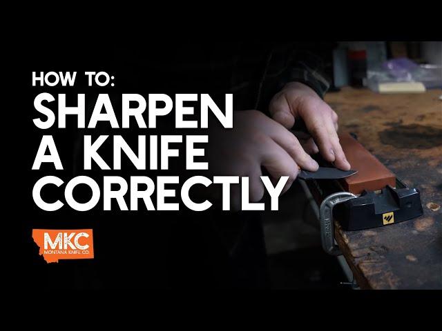 HOW TO SHARPEN A KNIFE CORRECTLY WITH JOSH SMITH MASTER BLADESMITH