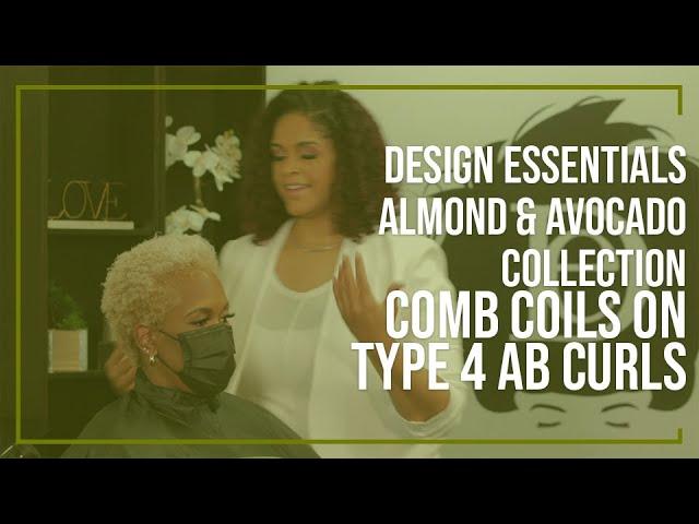 Design Essentials Almond & Avocado Collection   Comb Coils on Type 4 AB