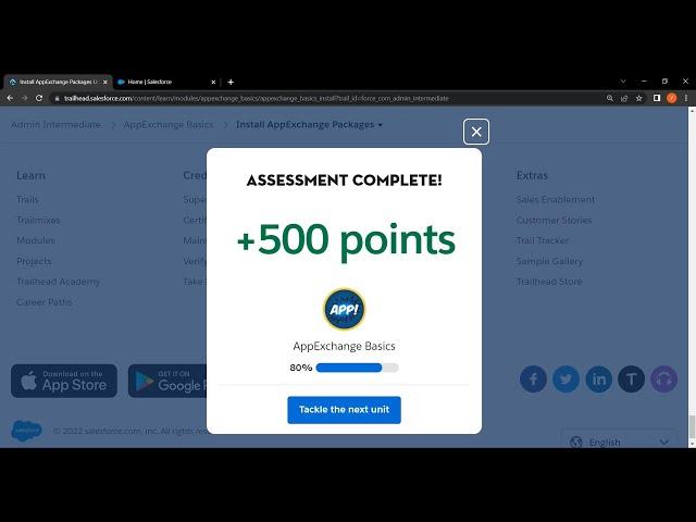 Salesforce Trailhead - Install AppExchange Packages