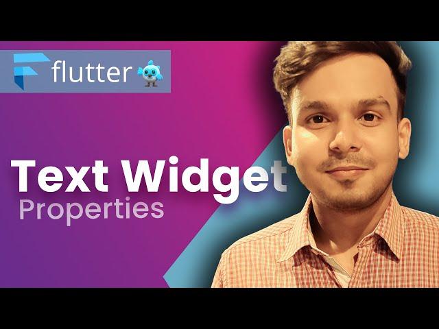 Text Widget Properties in Flutter | Flutter Tutorials In Hindi | #63