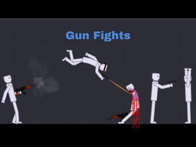 Gun Fights in People Playground