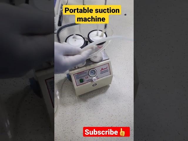 Portable suction machine | #suction #suctioning #equipment #instrumental #Aiims #hospital #shorts