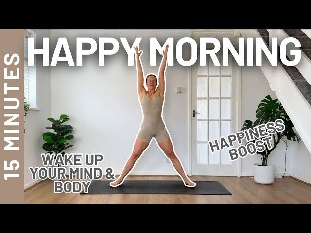 15 MIN MORNING WORKOUT - All Standing, Wake Up Routine (Beginner Friendly)