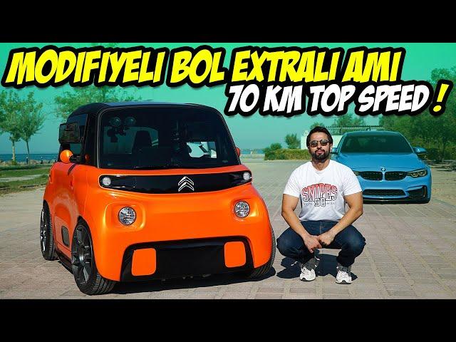 BOL Extralı Citroen Ami / Coilover / Müzik Sistemi / 70 Km Top Speed Yazılımı / Sarj / Art + Eksi