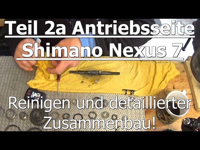 Teil 2A Shimano Nexus 7 Gang Schaltsystem & Federmechanismuss Antrieb Detaillierte Montage