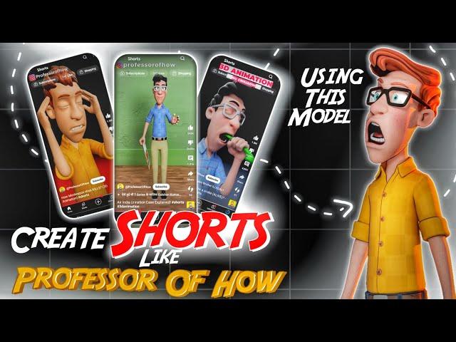 Create Animated Shorts like Professor Of How in Mobile 