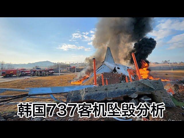 韩国务安737客机坠毁，181人凶多吉少。根据飞行数据分析可能原因。最新更新：62人已确认死亡，3人幸存