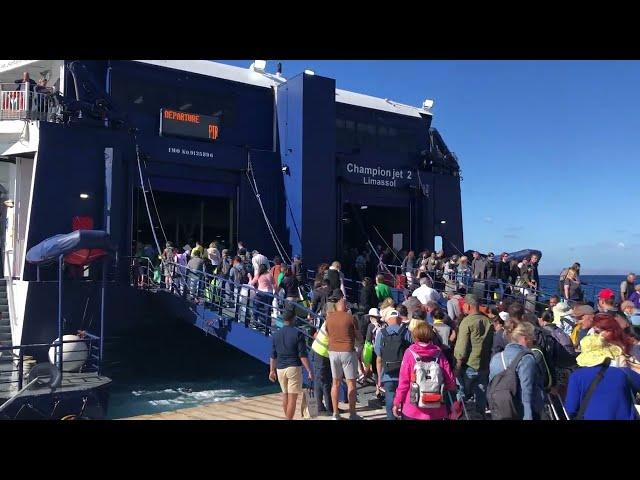 Arrival in Mykonos with Ferry from Santorini