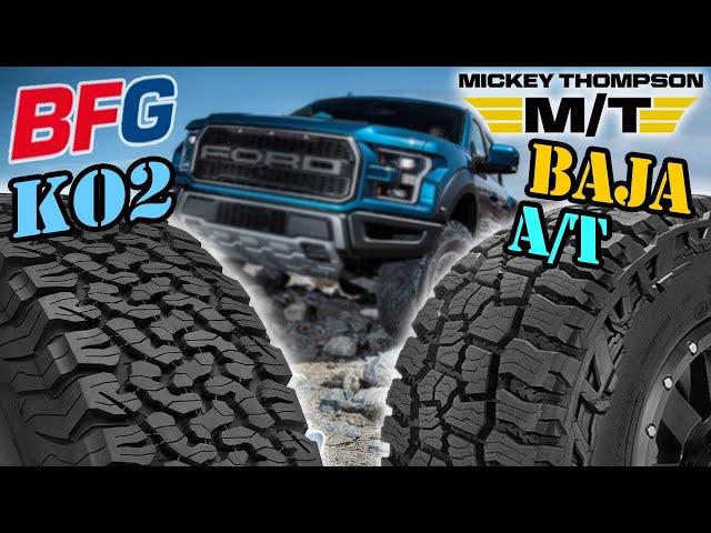 Mickey Thompson Baja Boss A/T vs BF Goodrich KO2 All-Terrain T/A