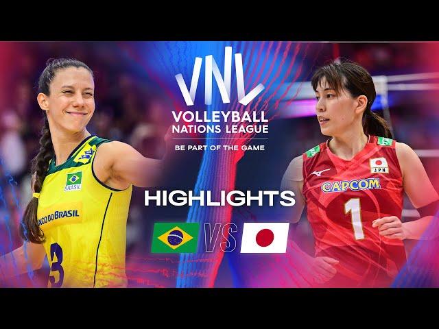  BRA vs.  JPN - Semi Finals | Highlights | Women's VNL 2024