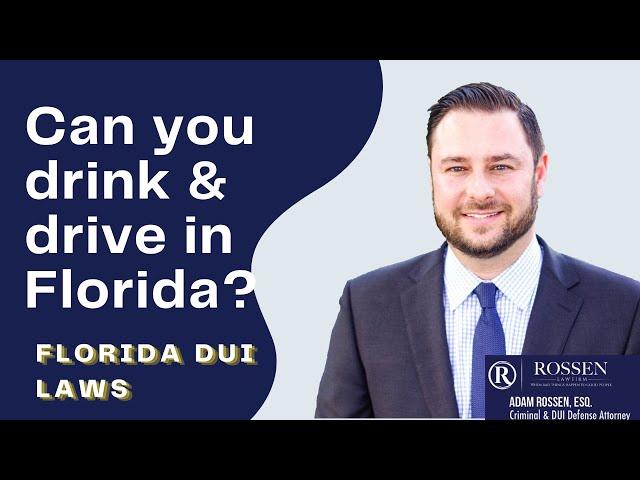 DUI: Is it legal to drink and drive in Florida? - Fort Lauderdale DUI Attorney answers DUI Question