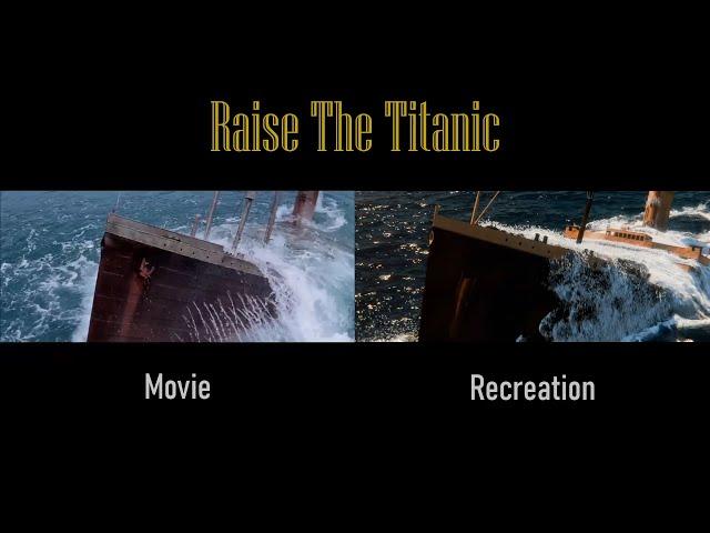 Raise The Titanic Recreation - Comparison to Movie