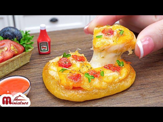 Super Tasty Miniature Rectangle Pepperoni Pizza Recipe | ASMR Cooking Mini Food