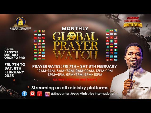 12AM WARFARE PRAYER GATE | GLOBAL PRAYER WATCH | 08.02.2025 | APOSTLE MICHAEL OROKPO