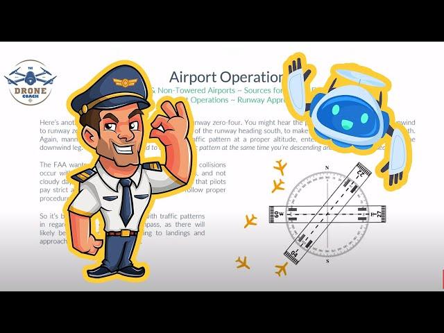 FREE FAA Part 107 Remote Pilot Lesson: Airport Operations (Applicable thru 2024)