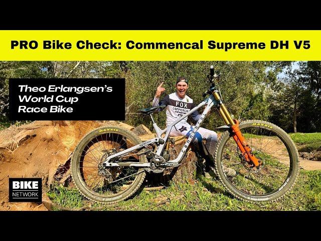 Commencal Supreme DH V5 | Bike Check & Chat with World Cup Racer Theo Erlangsen