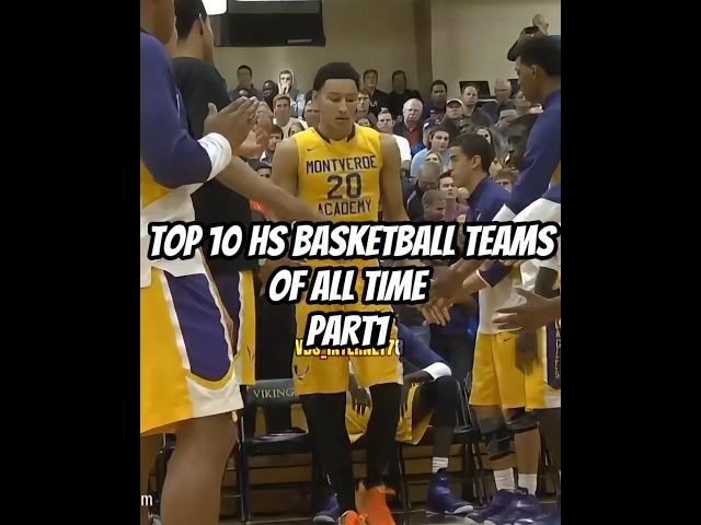 PART1 | TOP 10 HS BASKETBALL TEAMS OF ALL TIME #basketball #highschool #edit