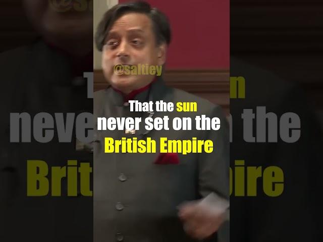 The sun never set on the British Empire? Sashi Tharoor #india #uk #motivation #colonialism