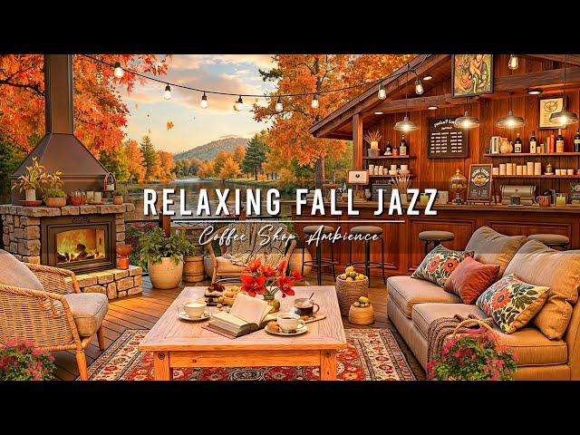 Cozy Fall Coffee Shop & Jazz Relaxing Music for Work, Study, Focus  Smooth Jazz Instrumental Music