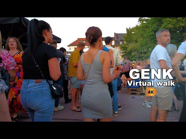  Virtual walk in a Summer Evening at GENK  - Walking tour 4K 60fps