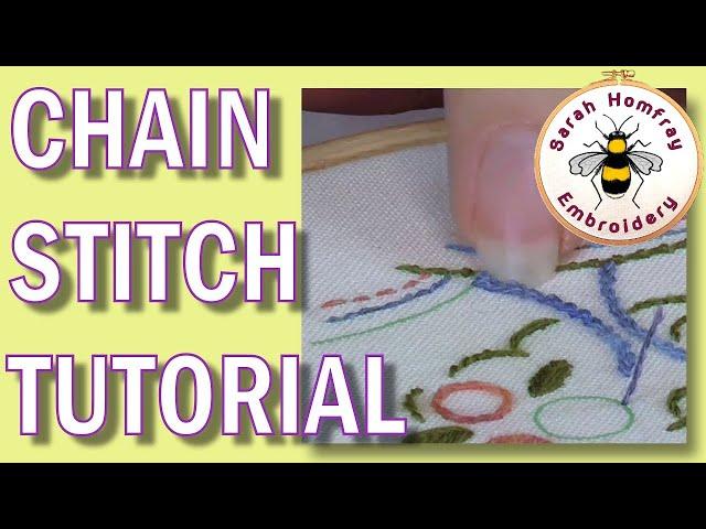 How to do chain stitch | Beginners flosstube hand embroidery tutorial