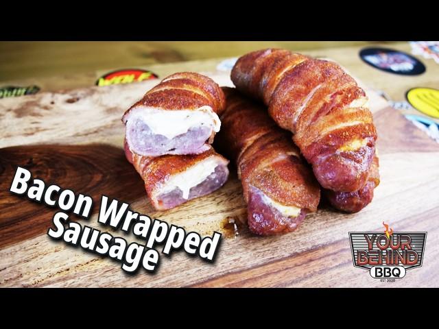 Bacon Wrapped Stuffed Sausage | Easy Recipe