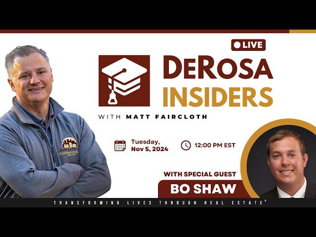 DeRosa Insiders LIVE with Matt Faircloth