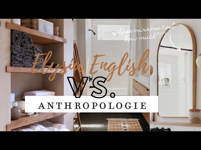 Can I thrift & up-cycle expensive ANTHROPOLOGIE decor?! Elysia English VS. Anthropologie 2020