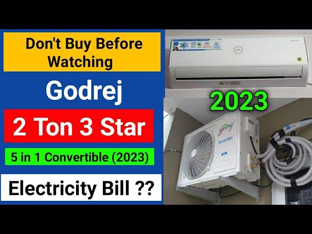 godrej 2 ton 3 star inverter split ac model 2023 | Godrej 2 ton ac review