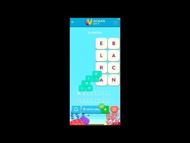 WordBrain 2 Ocean Event Day 8 June 17 2023 Answers, Solutions and Walkthrough