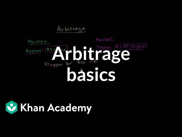 Arbitrage basics | Finance & Capital Markets | Khan Academy