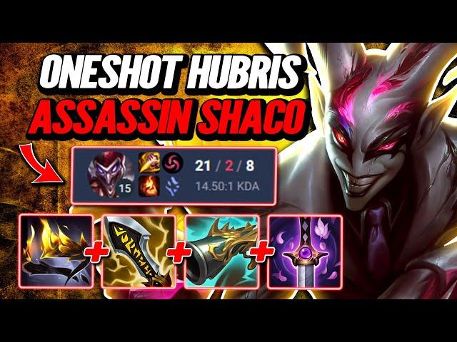 61 Stacks Hubris Oneshot Shaco - S14 [League of Legends] Full Gameplay - Infernal Shaco