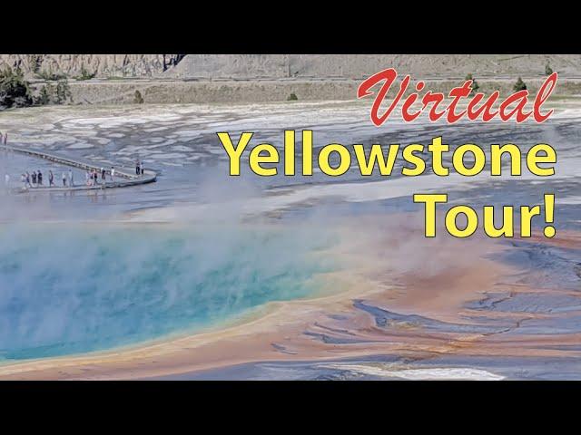 Grand Prismatic Spring Overlook And Fairy Falls Hike: Virtual Yellowstone Tour!