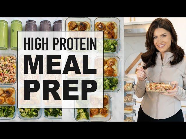 High Protein Meal Prep for Weight Loss | 100g+ protein per day (healthy meals)