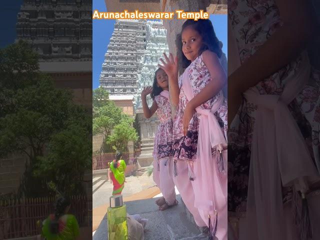 Varsha & Veeksha are at Arunachaleswarar temple. Om Namah Shiva #lordshiva